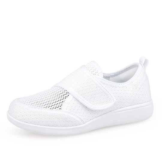 Herren nan orthopädischer Pantoffel mit verstellbarem Klettverschluss, atmungsaktivem Mesh und stoßdämpfender Schaumstoffsohle EB