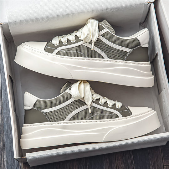 Damen Sportliche und modische Plateausneaker EB