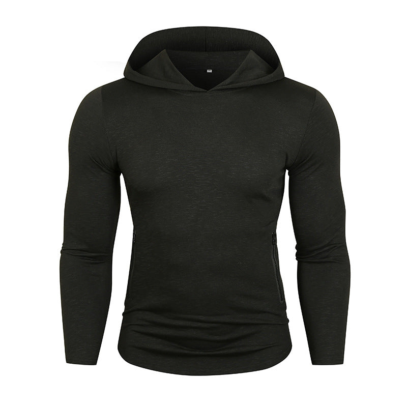 Herren Sportlicher Kapuzenpullover mit funktionalen Reißverschlusstaschen EB