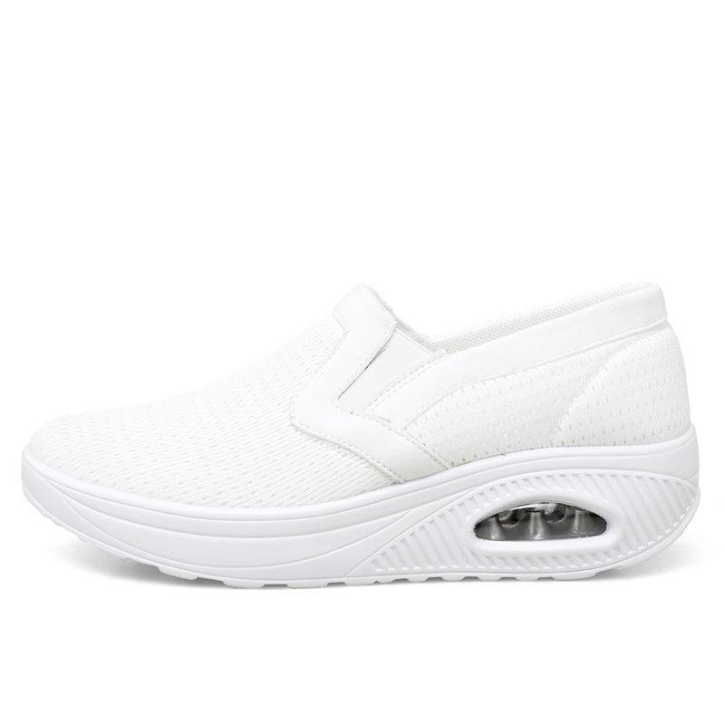 Damen Atmungsaktive Slip-On Sneakers mit dämpfender Sohle und flexiblem Design EB