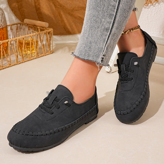Damen Mokassins mit elegantem Schnürdesign EB