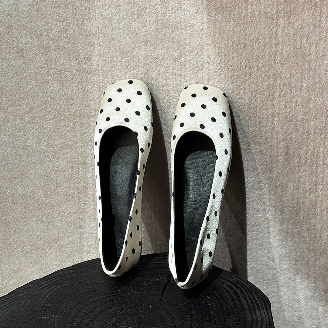 Damen Ballerinas mit elegantem quadratischen Zehenbereich und komfortabler Innensohle EB