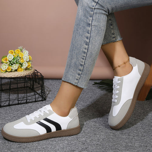 Damen Sportliche Sneakers mit weichem Obermaterial und rutschfester Sohle EB