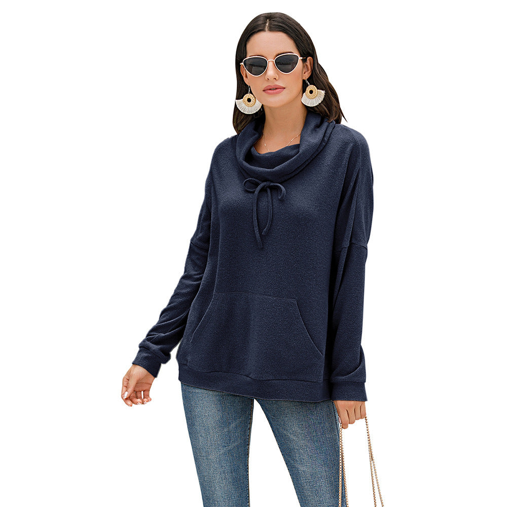 Damen Kapuzenpullover mit asymmetrischem Schnitt und praktischen Taschen EB