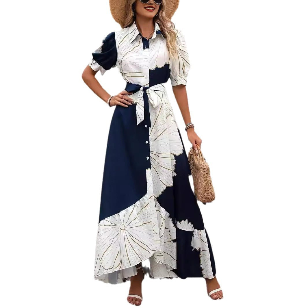 Damen Maxikleid mit floralem Design EB