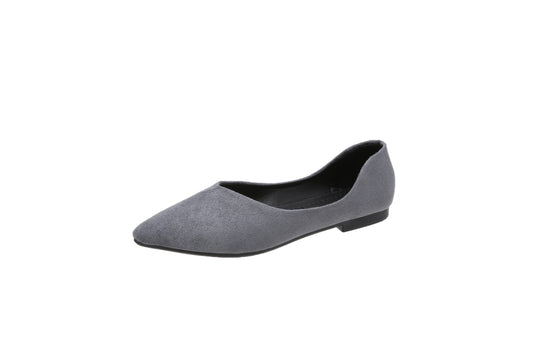 Damen Ballerinas im eleganten, minimalistischen Design mit spitzer Zehenpartie EB