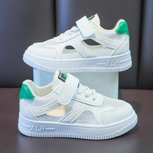 Damen sportliche Sneaker mit praktischem Klettverschluss und atmungsaktiver Mesh-Oberfläche EB