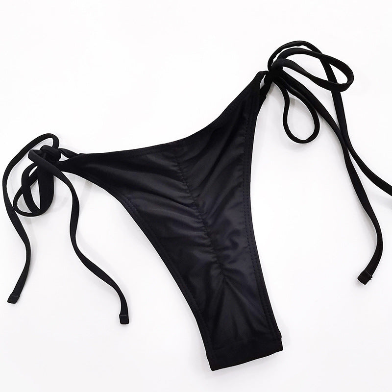 Damen Triangel-Bikini mit verstellbaren Bindebändern und komfortablem Schnitt EB