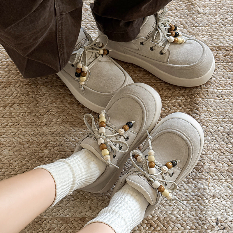 Damen modische Sneaker mit ornamentalen Schnürsenkeln EB
