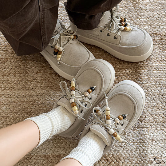 Damen modische Sneaker mit ornamentalen Schnürsenkeln EB