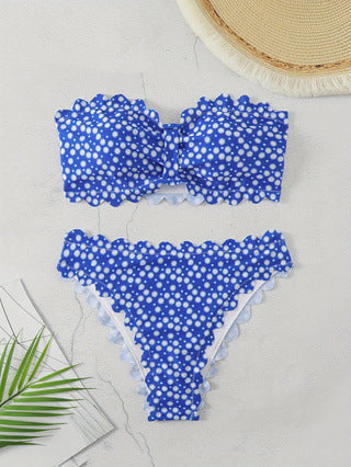 Damen Bikini-Set mit floralem Muster EB