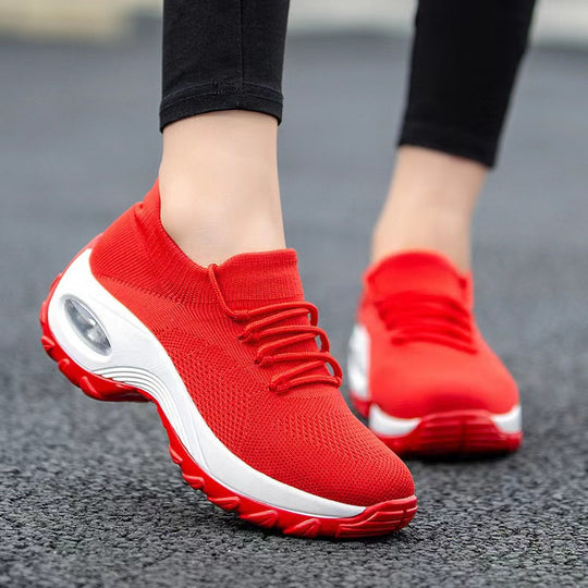 Damen Atmungsaktive Komfort Sneakers mit elastischem Obermaterial EB