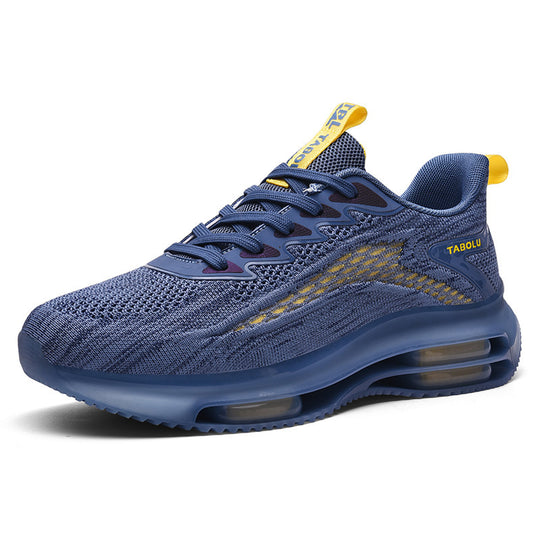 Unisex Air‑Cushion Performance‑Sneaker mit sichtbarer Luftkammer, atmungsaktivem Strickoberteil und gepolstertem Fersenkragen EB