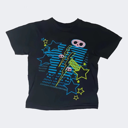 Damen T-Shirt mit lebhaftem Grafiken und einzigartigem Design EB
