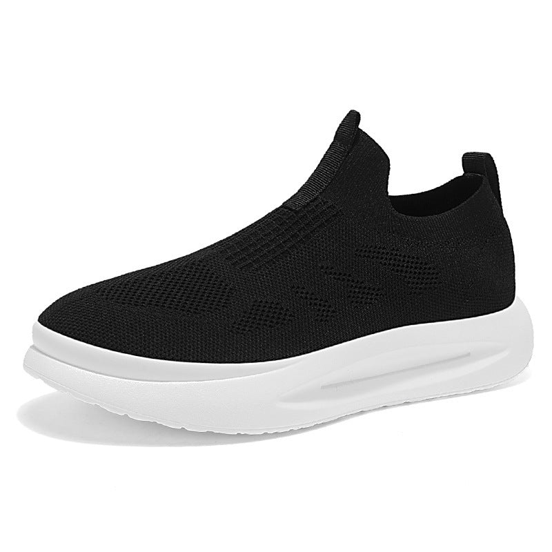 Damen atmungsaktive Slip-On Sneakers mit elastischem Obermaterial EB