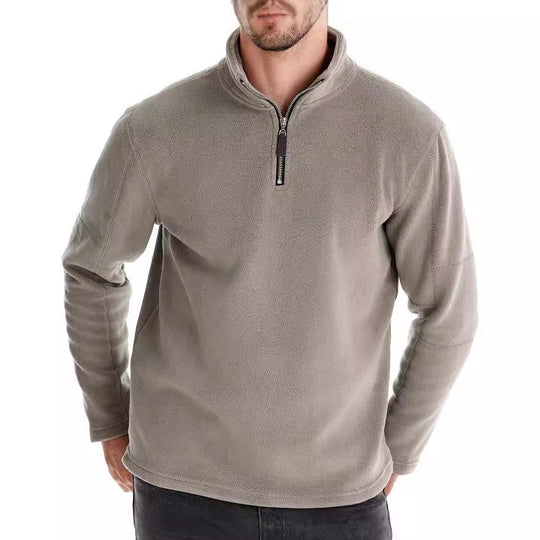 Herren Mikrofleece Pullover mit halbem Reißverschluss EB