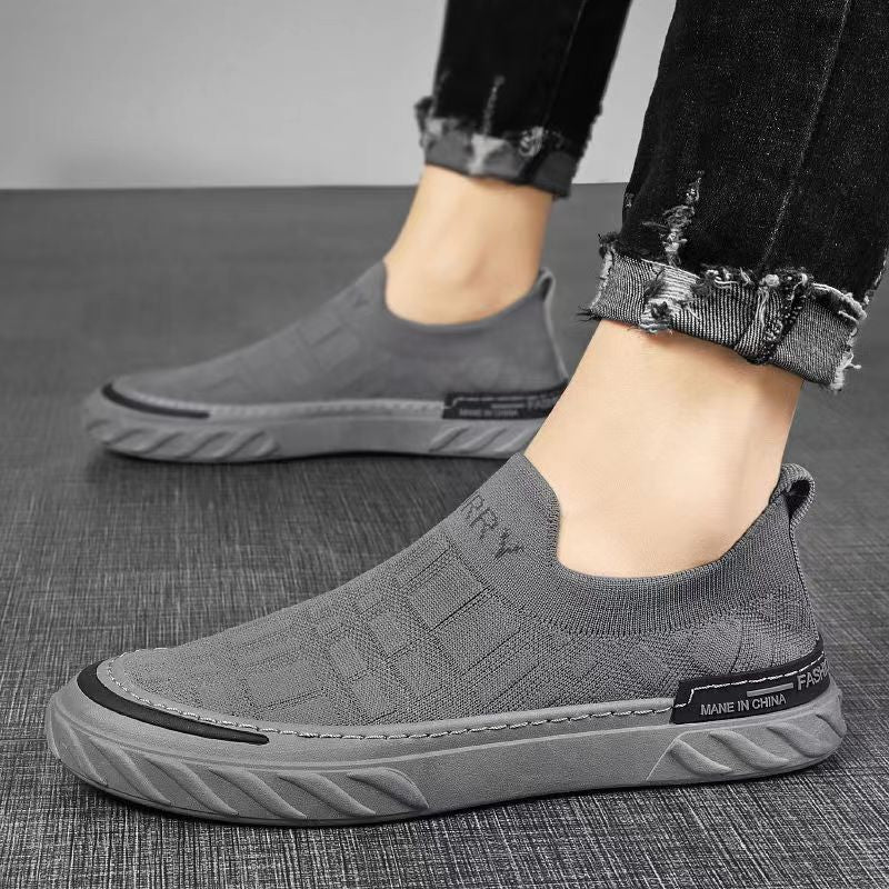 Damen Sportliche Slip-On Sneakers mit flexiblem Design und rutschfester Laufsohle EB