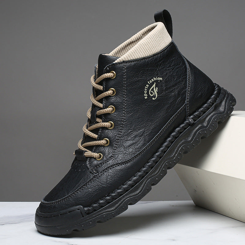 Damen Sportliche Lederstiefeletten EB