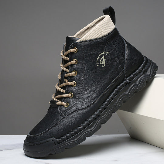 Damen Sportliche Lederstiefeletten EB