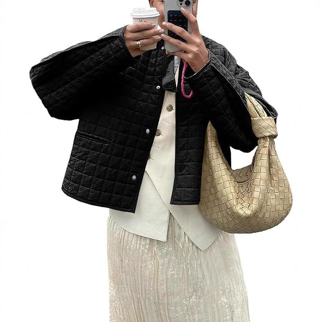 Damen gesteppte modische Leichtjacke EB