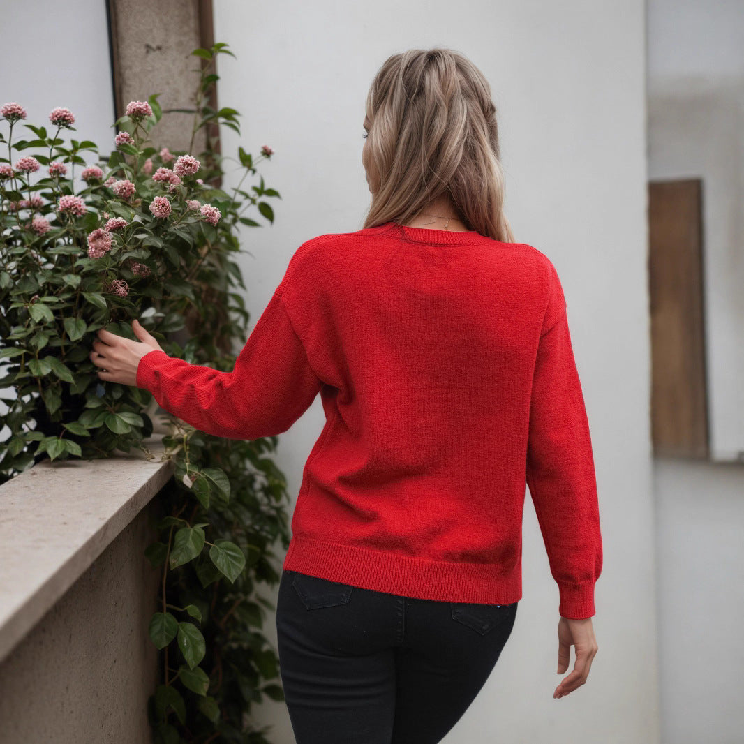 Damen Pullover mit floralem Reliefmuster und weichem Material EB