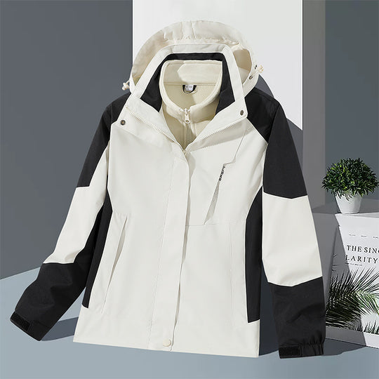 Herren winddichte Softshelljacke mit integriertem Microfleece-Innenlayer und verstellbarer Kapuze EB