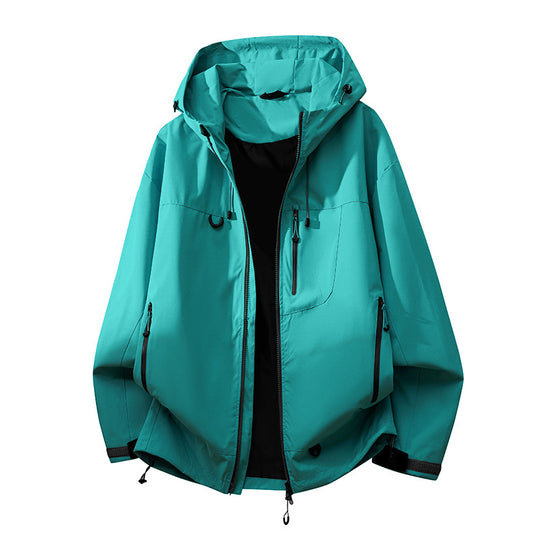 Damen technische Outdoorjacke mit multifunktionalen Taschen und verstellbarem Kapuzensystem EB