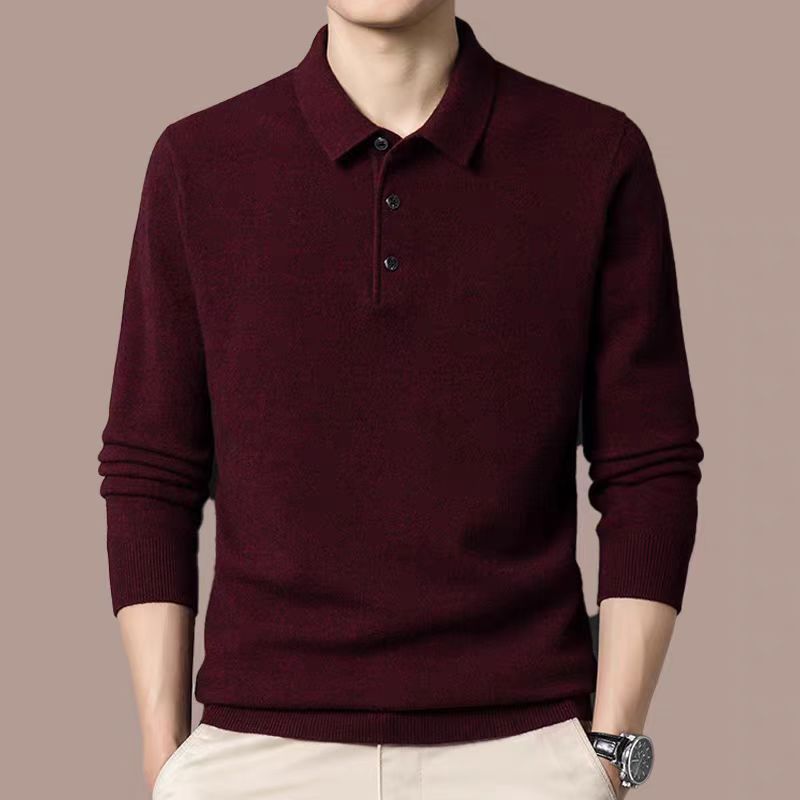 Herren langärmliges Poloshirt EB