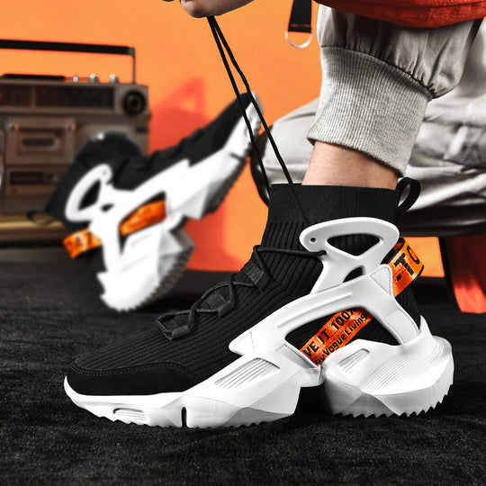 Damen Sportliche High-Top Sneakers mit innovativem Design und rutschfester Sohle EB