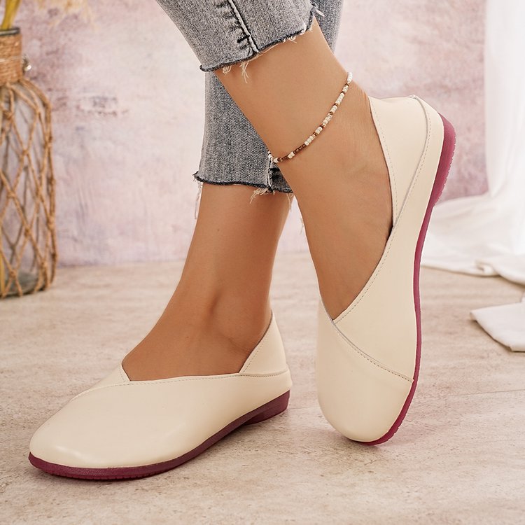 Damen bequeme Ballerinas aus hochwertigem Leder EB