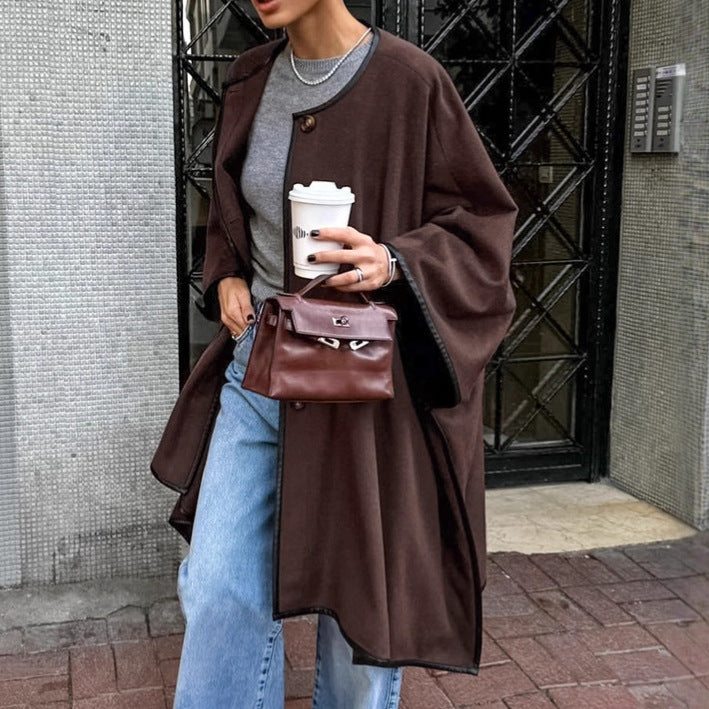 Damen versatile Wolle Cape EB