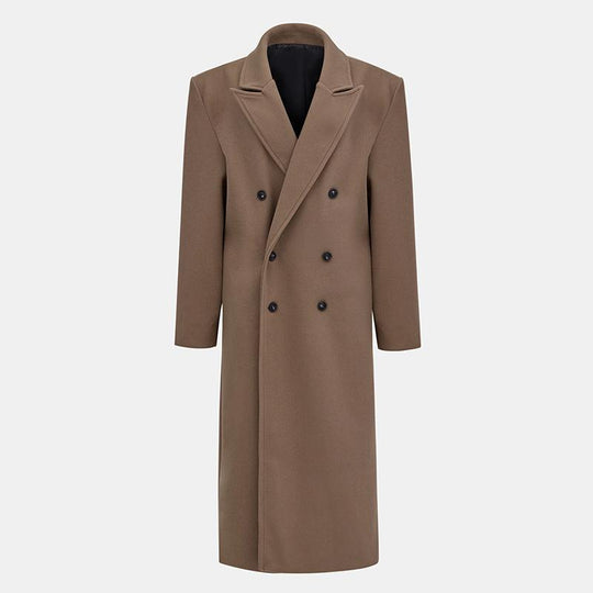 Damen Eleganter doppelt geknöpfter Trenchcoat mit taillierbarem Gürtel und schickem Schnitt EB