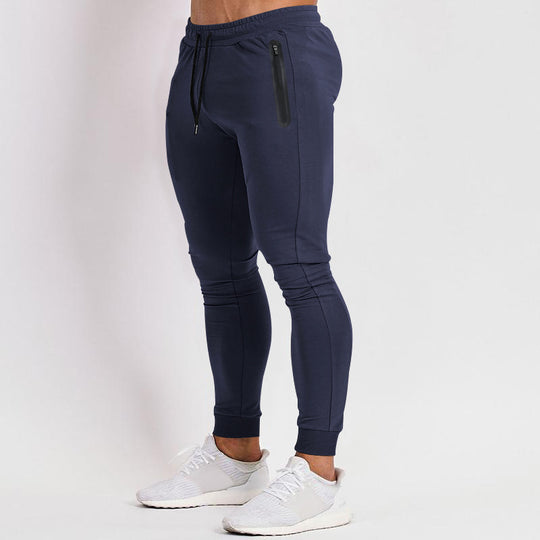 Herren Slim-Fit Jogginghose mit praktischen Reißverschlusstaschen EB