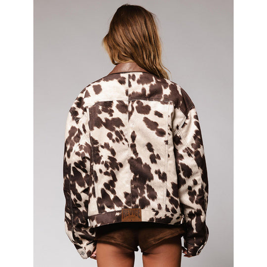Damen Utility-Jacke im angesagten Effekt-Flecken-Design EB