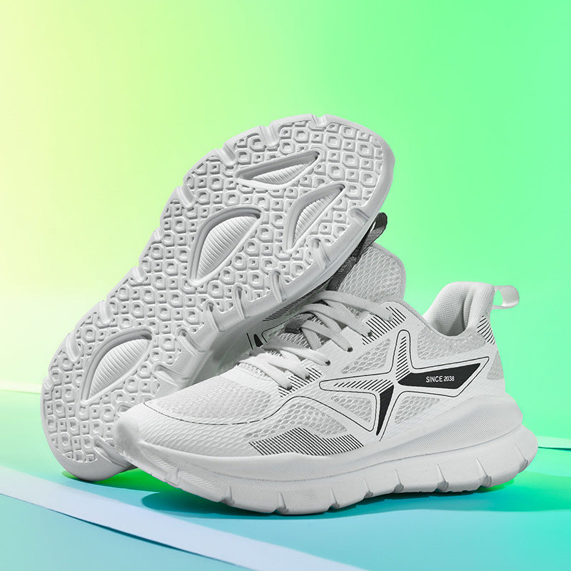 Damen Sportliche Laufschuhe mit atmungsaktiver Oberflächenstruktur und dämpfender Sohle EB