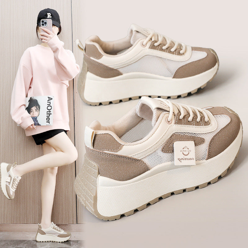 Damen Sportliche Komfort-Sneaker mit atmungsaktivem Mesh-Obermaterial und dämpfender Sohle EB
