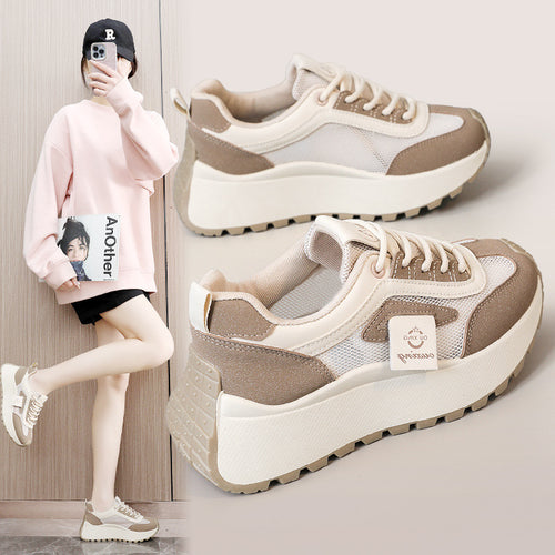 Damen Sportliche Komfort-Sneaker mit atmungsaktivem Mesh-Obermaterial und dämpfender Sohle EB