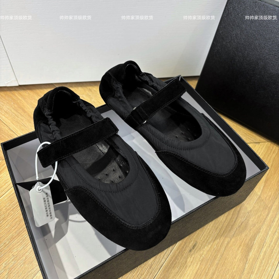 Damen elegante Mary Jane Ballerinas mit verstellbarem Riemchen EB