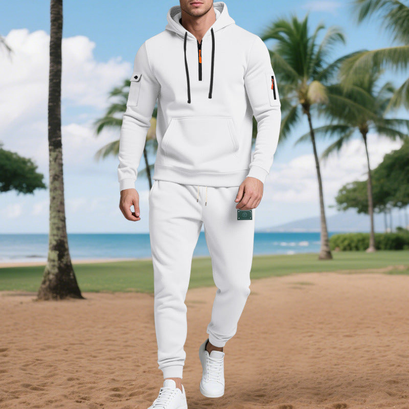 Herren Freizeit-Sweatset mit praktischen Taschen und Kordelzug EB