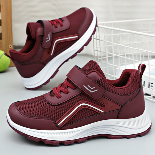 Damen Sportliche Sneakers mit verstellbarem Klettverschluss und atmungsaktivem Obermaterial EB