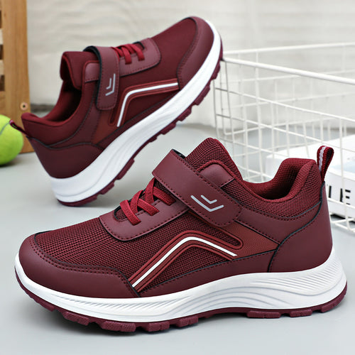 Damen Sportliche Sneakers mit verstellbarem Klettverschluss und atmungsaktivem Obermaterial EB