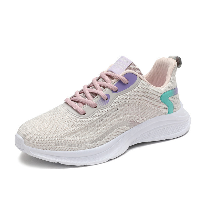 Damen Leichte und atmungsaktive Sport Sneakers mit flexibler Sohle EB