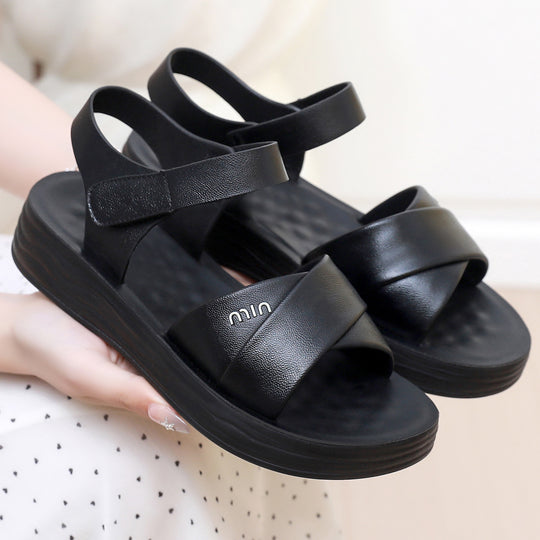 Damen Komfortable und elegante Sandalen mit verstellbarem Riemen EB
