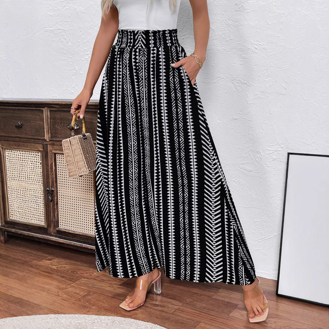 Damen Weit geschnittene elegante Sommerhose EB