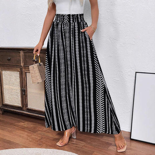 Damen Weit geschnittene elegante Sommerhose EB