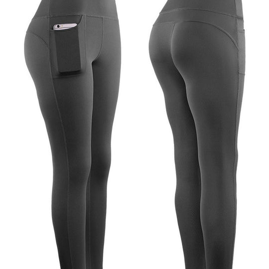 Damen Hochleistungs-Leggings mit praktischen Seitentaschen EB