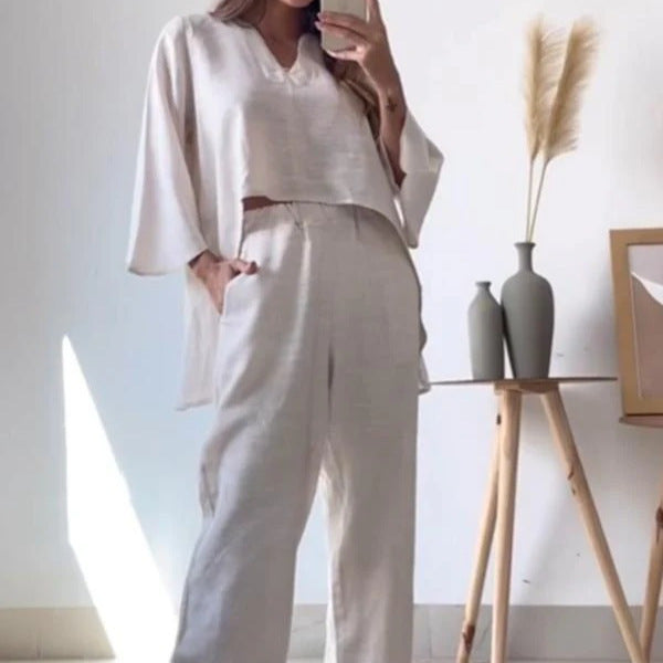 Damen lässiges Zweiteiler-Set EB