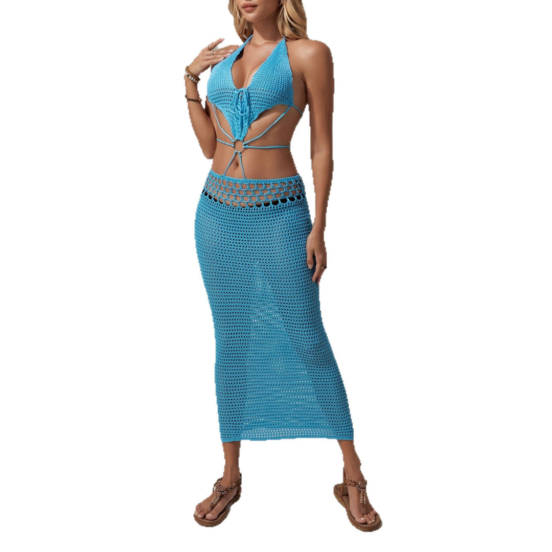 Damen luftiges Häkelkleid EB