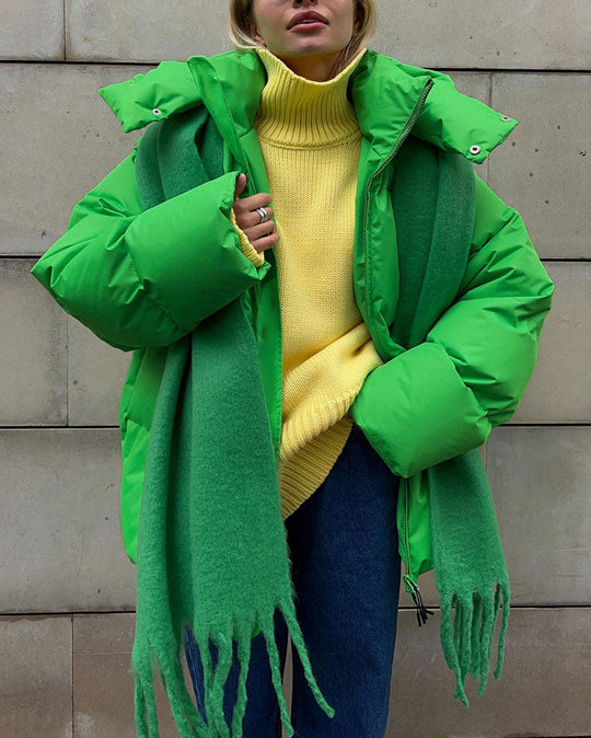 EB | Schönheit Kapuze Lockere Baumwolljacke