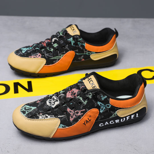 Damen modische Sneaker mit strukturiertem Obermaterial EB
